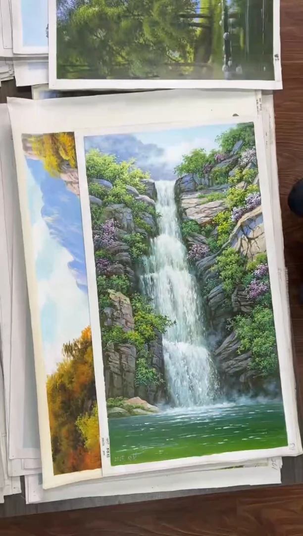 油画【11号】朝鲜原创纯手绘孤品油画