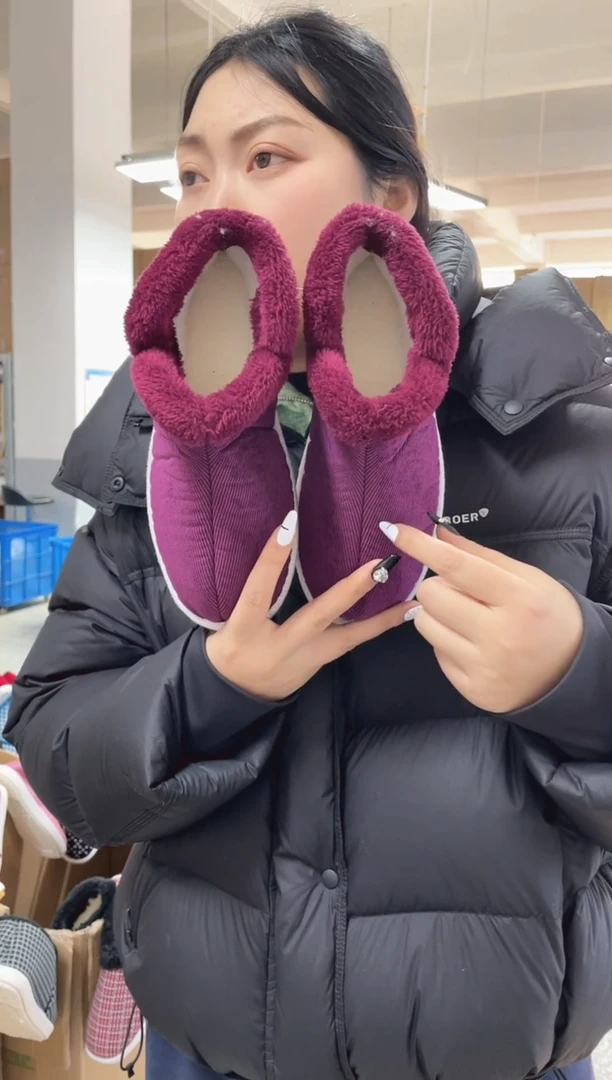 1号枣红棉鞋38码