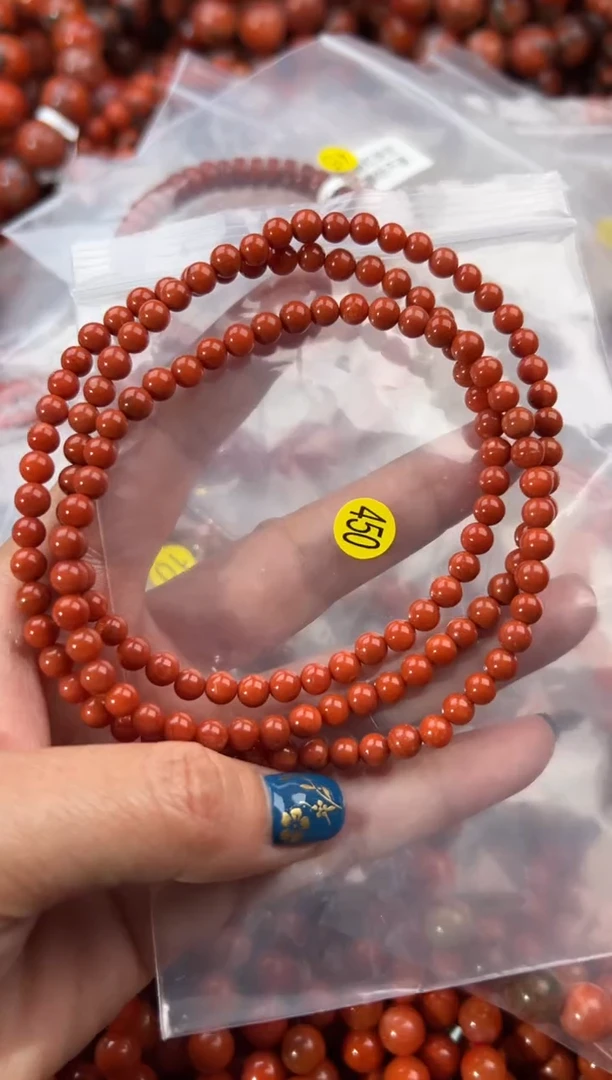 未镶嵌手串南红玛瑙5+