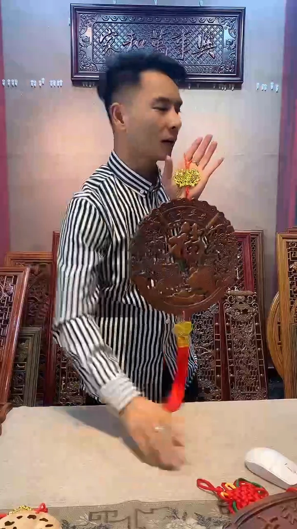 香樟木木雕款28富贵平安
