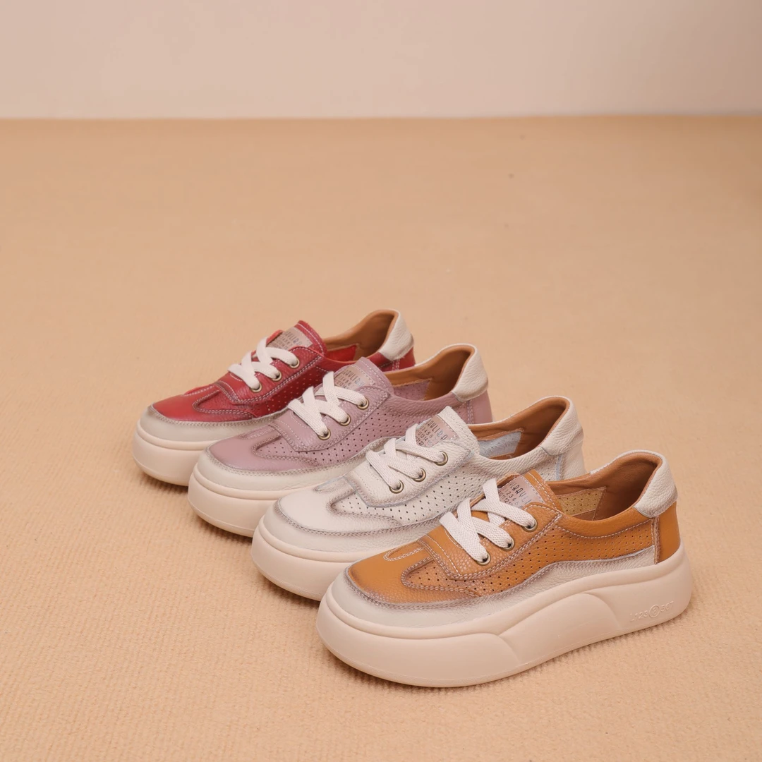 百搭软底复古鞋女款新款网红包头厚底休闲夏季鞋25113