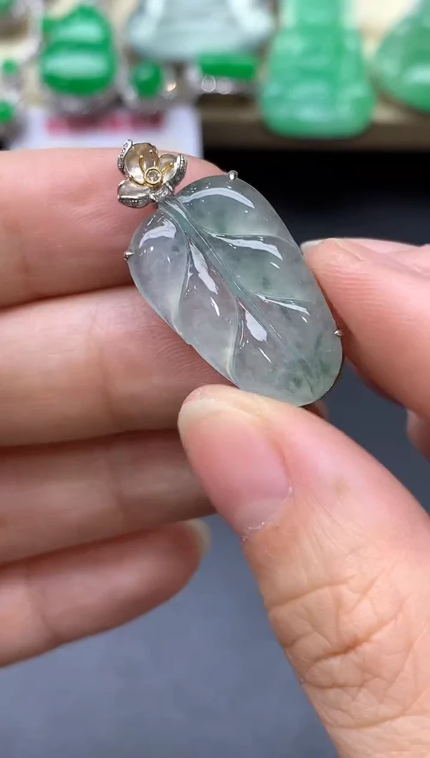 颈饰18K金镶嵌翡翠399中国好珍宝