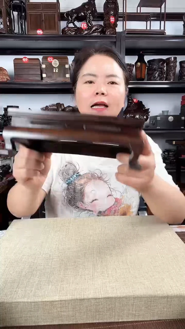 木黑弯角长方老李红木工艺品