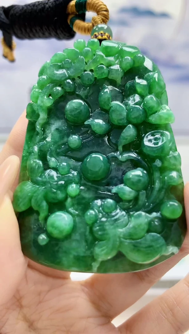 定制翡翠未镶嵌4868xx-毛货挂件29