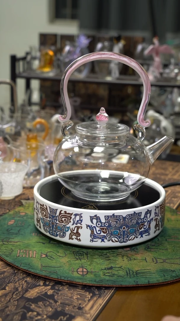 凤尾提梁壶粉凤尾  晶焱金标