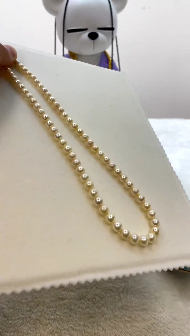 颈饰银S925镶嵌海水珍珠6-7