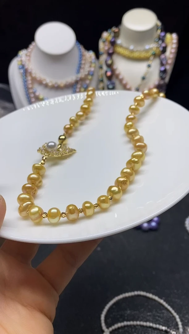 淡水珍珠未镶嵌颈饰多人