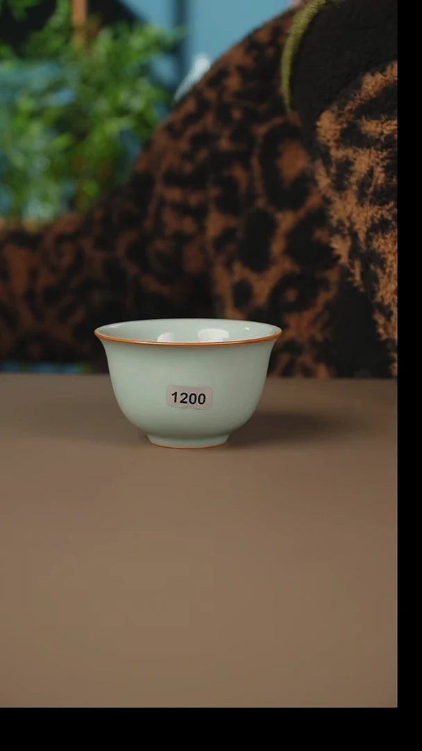 原矿有天青铃铛杯两只