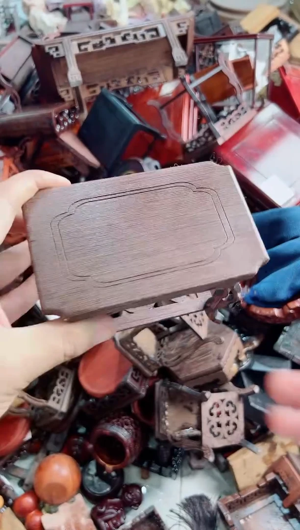 木海马几长底座花架摆件处理