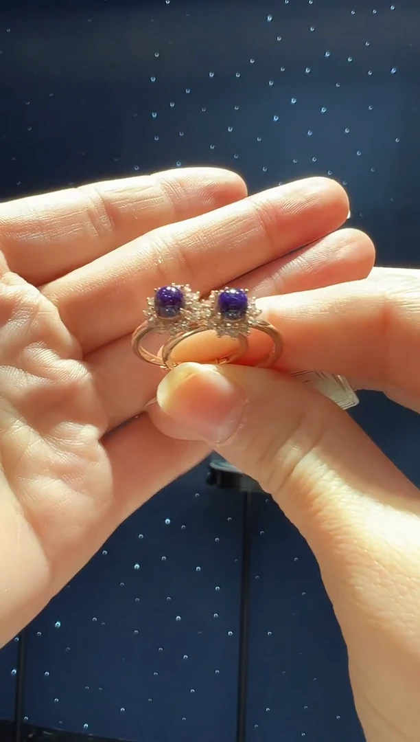 【闪购商品】苏纪石（舒俱来）戒指银S925镶嵌62】多样性发其一