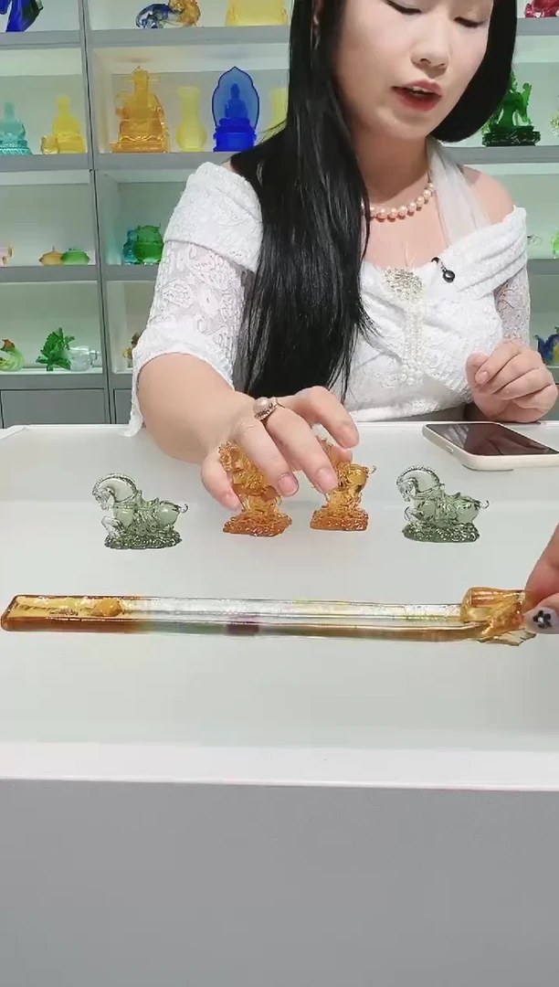 手工艺品琉璃古法琉璃香插