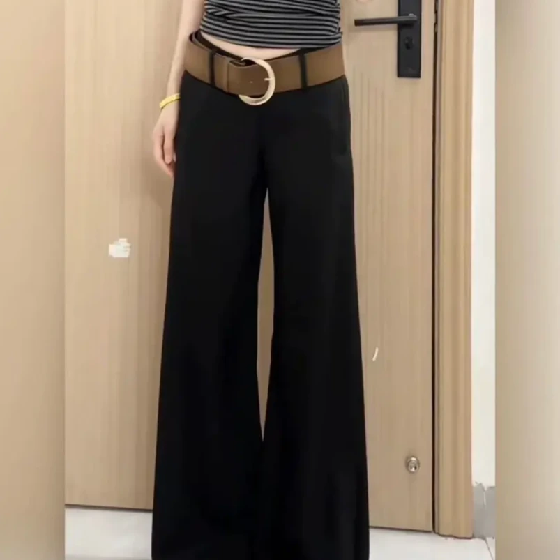 【加厚绒-腰带款】气质高要百搭垂感直筒裤