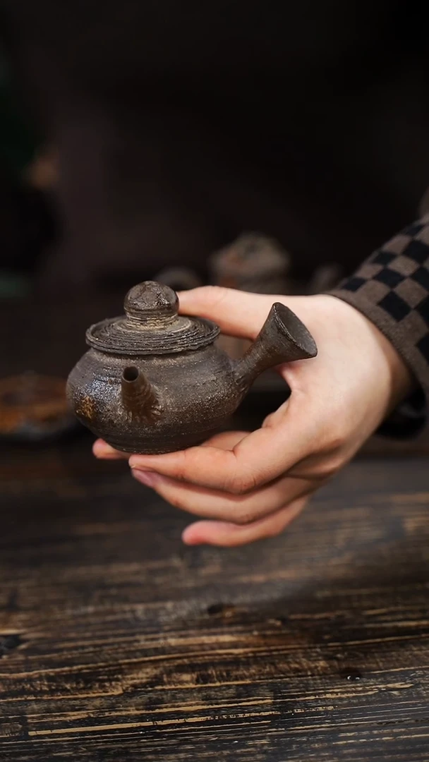 全手工制作  南蛮侧把壶100CC