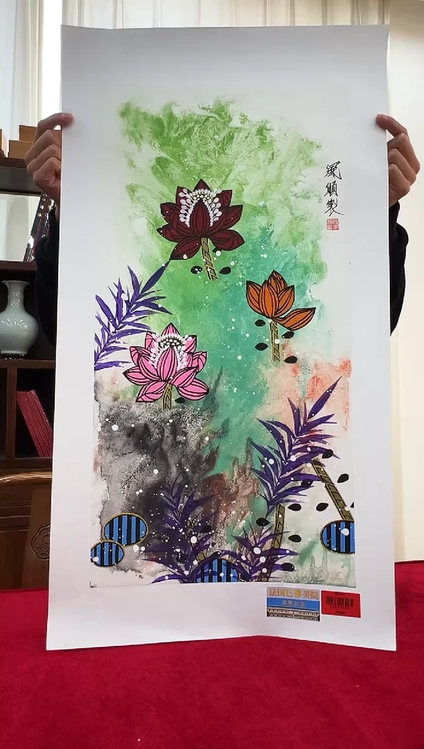 国画杨风顺老师2平尺花鸟作品