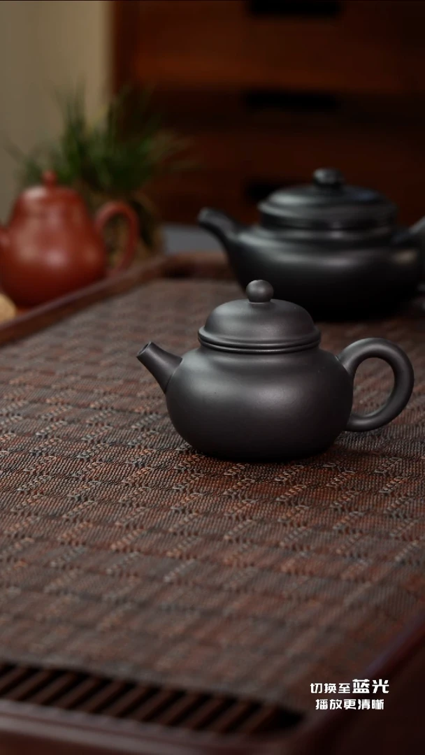 茶壶紫砂容天-紫泥-捂灰还原烧-170cc
