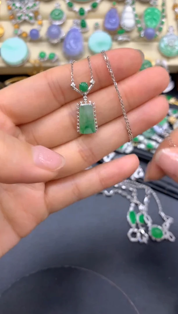 【闪购商品】翡翠颈饰18K金镶嵌284-中国好珍宝