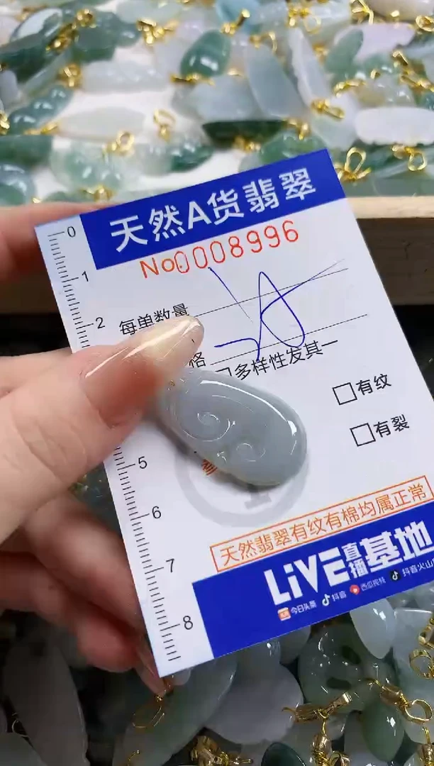 颈饰未镶嵌翡翠天然A货翡翠