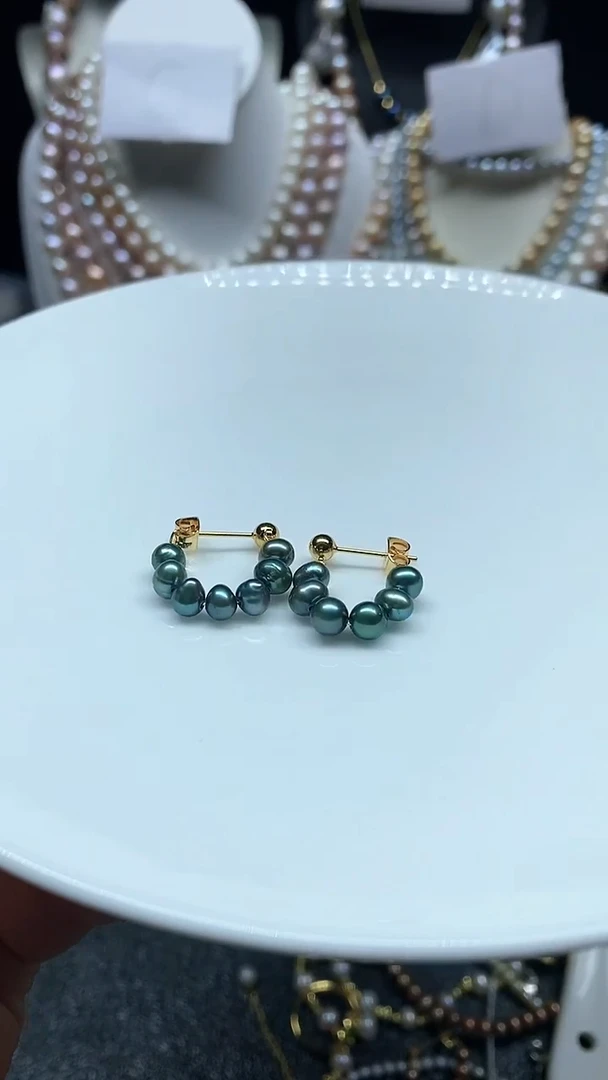 【闪购商品】淡水珍珠耳饰未镶嵌多人