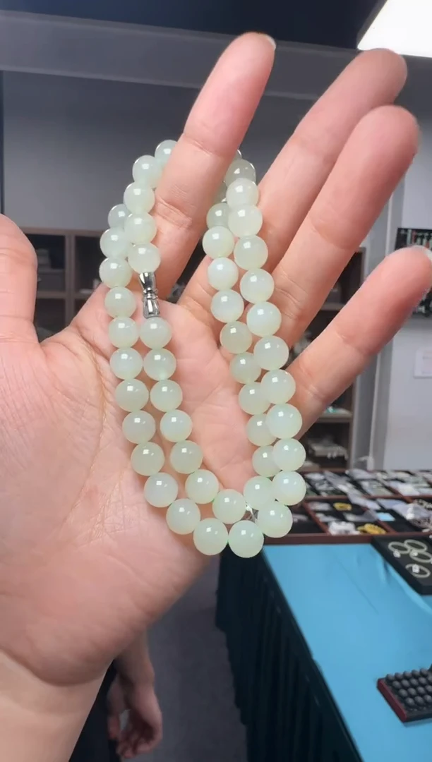 【闪购商品】和田玉项链未镶嵌和田玉项链 约8mm