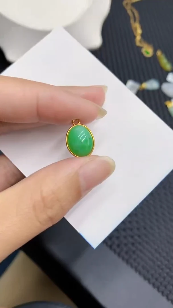 【闪购商品】翡翠颈饰银S925镶嵌            8