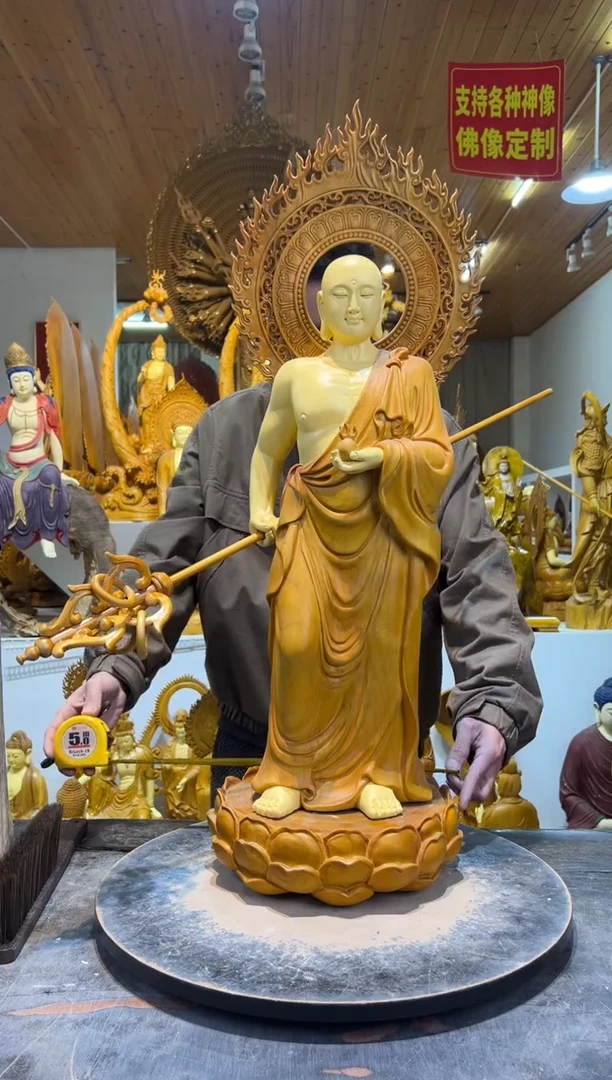 香樟木武僧象地老师88cm高