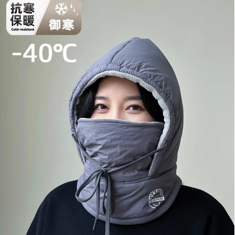 帽子冬季骑车专用保暖帽女户外防风防水可戴头盔加绒加厚御寒男