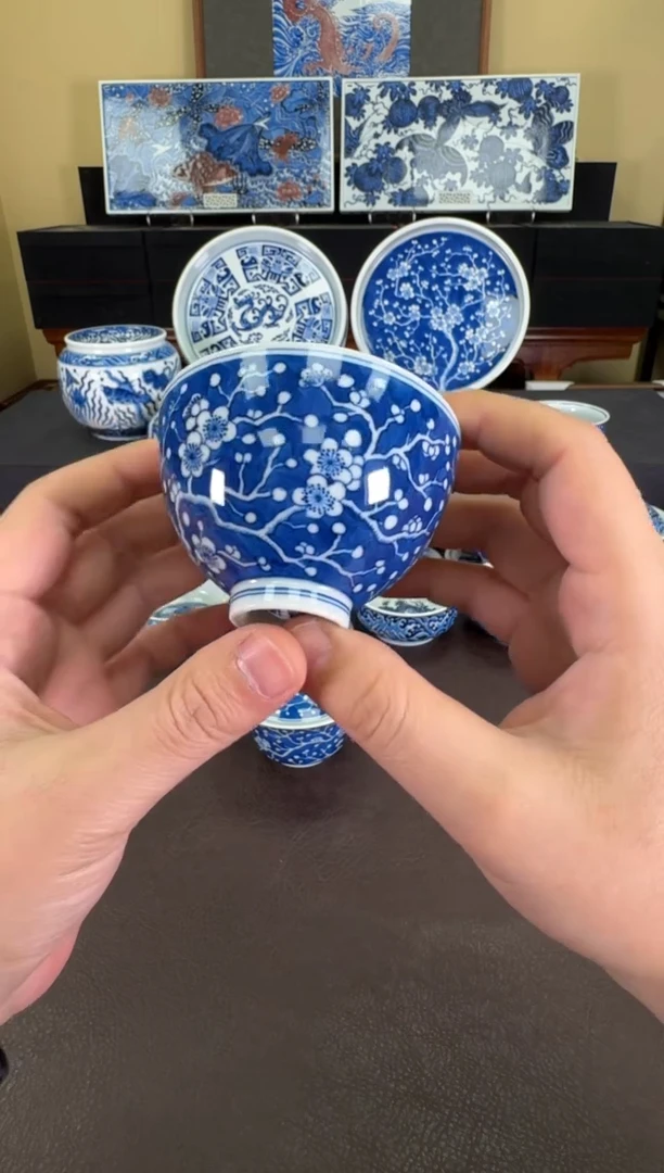 【闪购商品】羿器窑冰梅鸡心杯