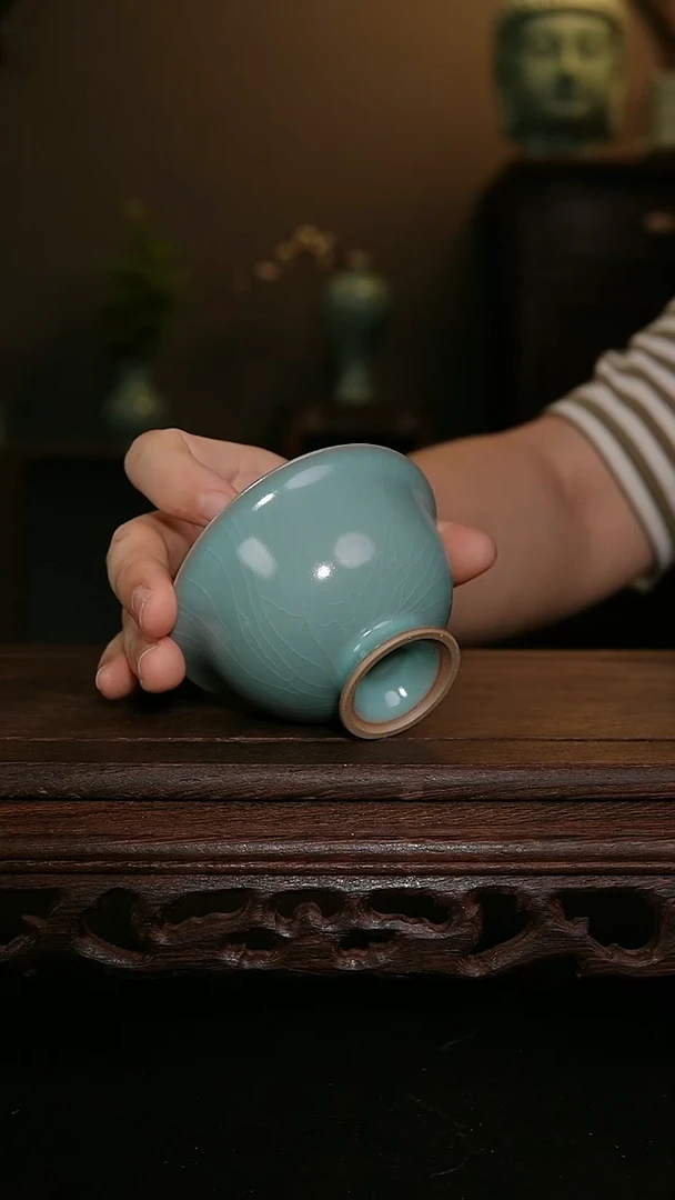 茶器仿古手工高足杯