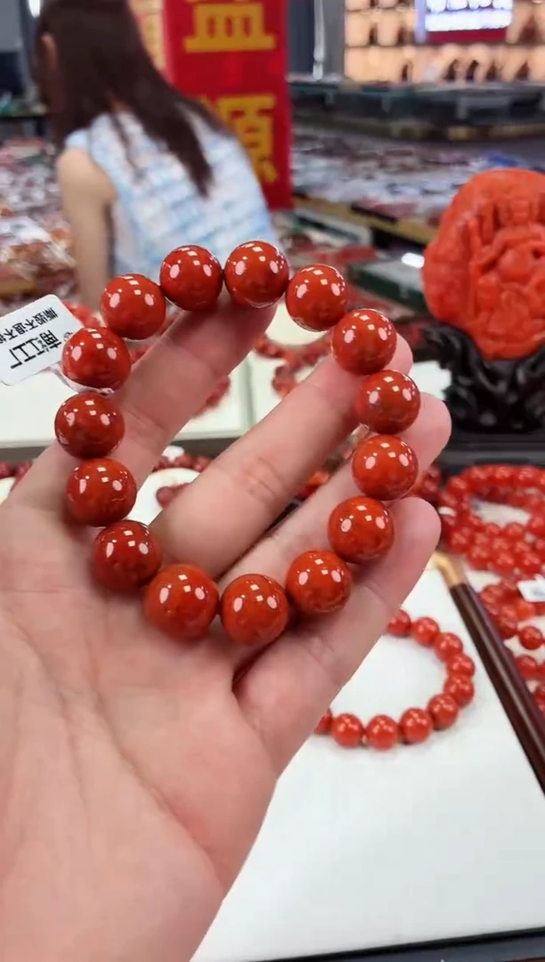 南红玛瑙瓦西手串14+未镶嵌一个/条