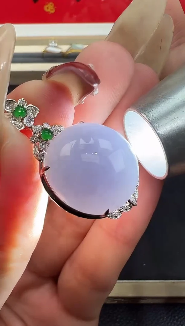 【闪购商品】翡翠吊坠(不含链)18K金镶嵌吊坠勿拍