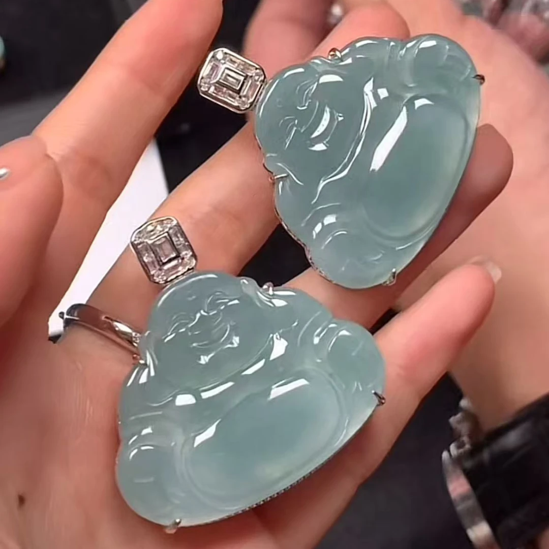 【逍遥】天然A货翡翠大佛公吊坠*222/318/多样性发/1件