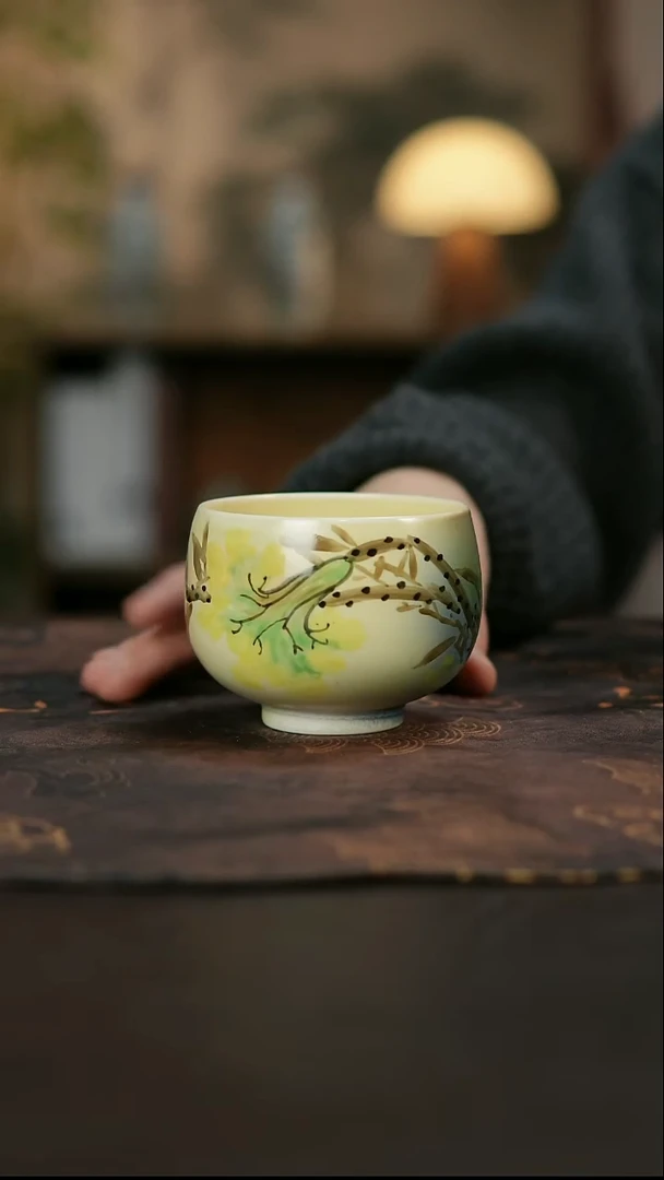 景德镇陶瓷杯碗柴烧多人