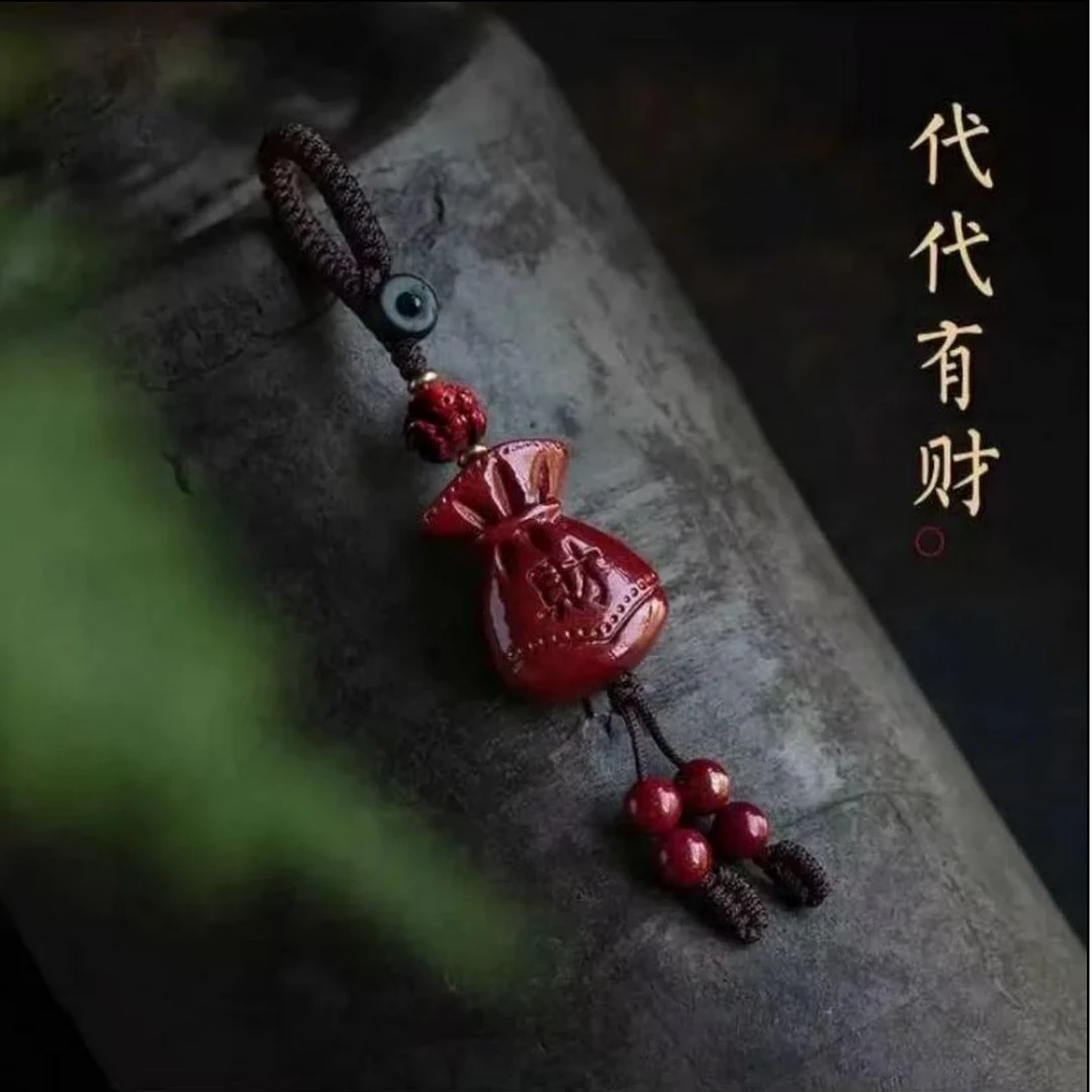 【寓意美好】2025蛇年新款十二生肖红福袋汽车钥匙扣挂件男女通用