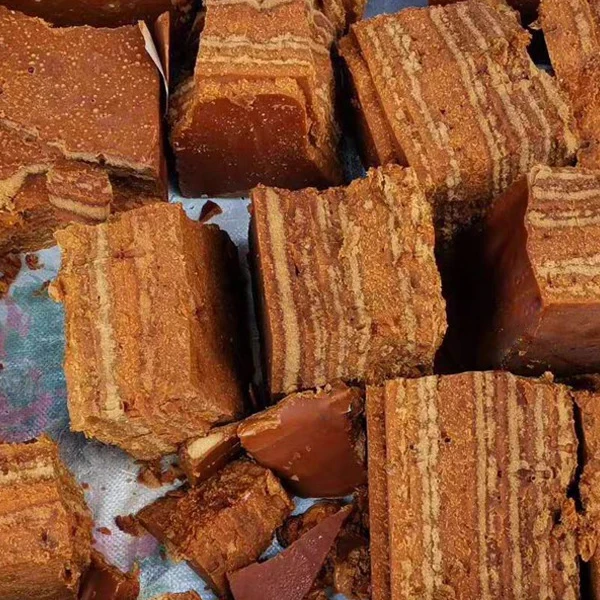 翻砂古法土红糖现切云贵川特产传统工艺土红糖甘蔗糖冰粉红糖水糖