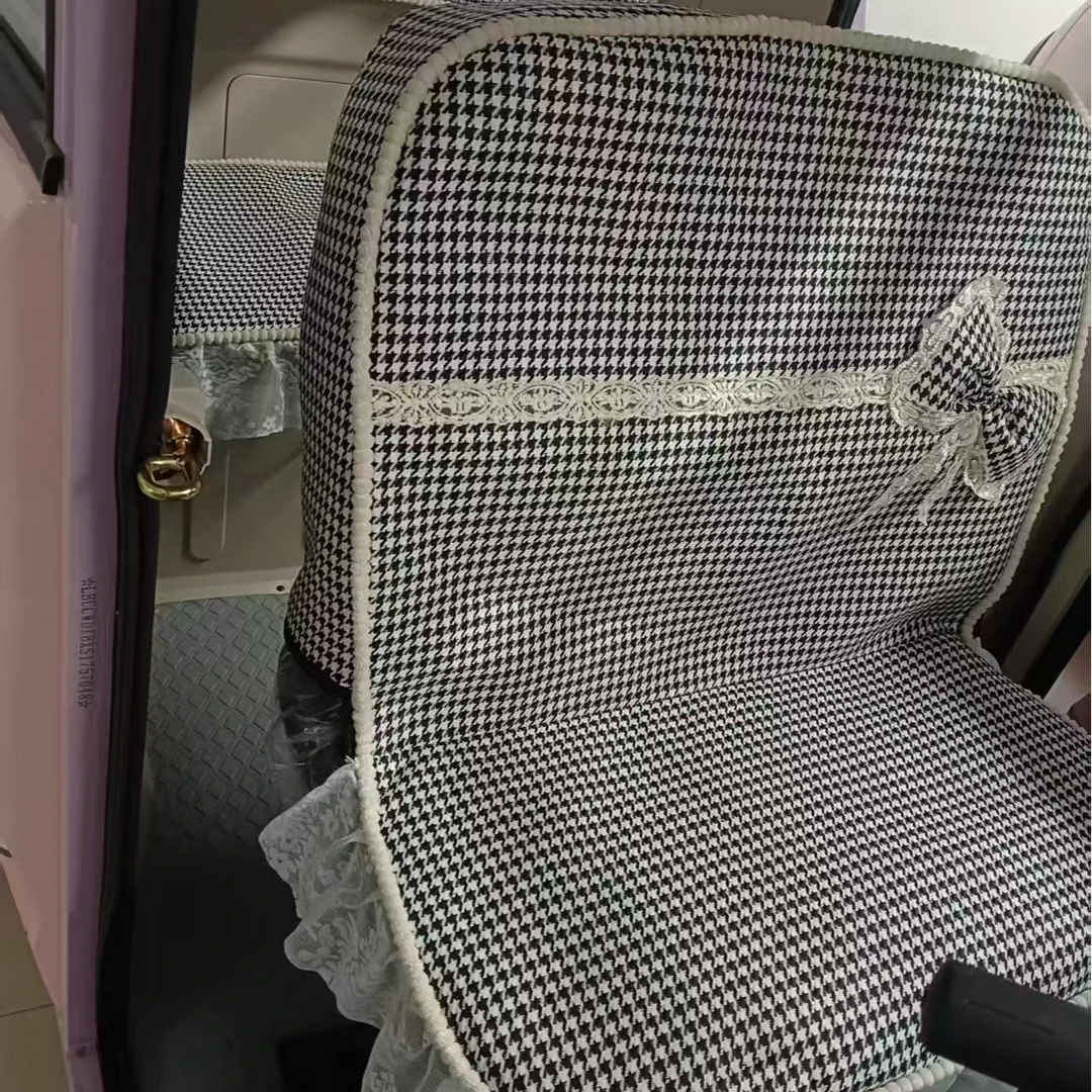 金彭两门雪宝plus电动棚车专用座套四季通用新款亚麻透气加厚防晒