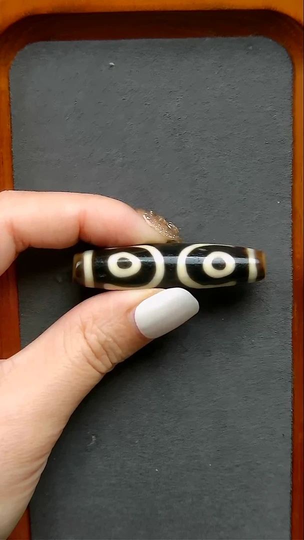 【闪购商品】玛瑙/玉髓珠宝半成品未镶嵌建成超顶三眼12.8*50