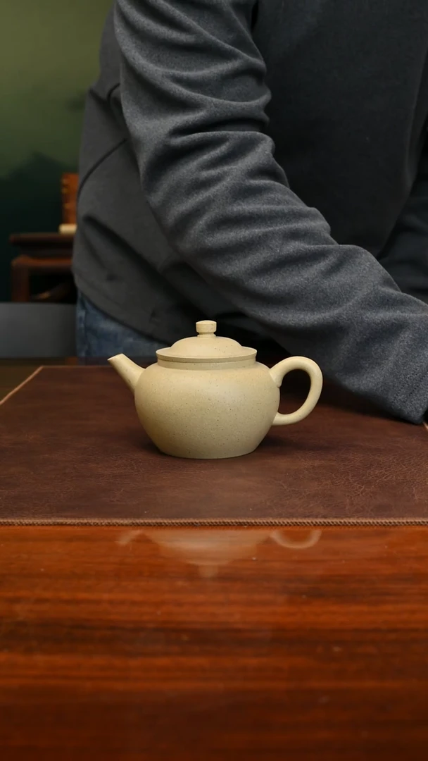 【闪购商品】紫砂茶壶笠帽160ccc本山绿泥