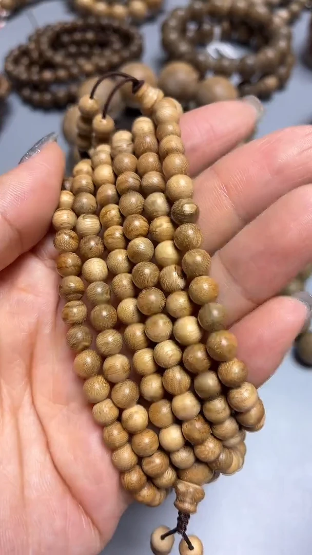 沉香手串马尼涝圆珠长串0.6多样性发其一