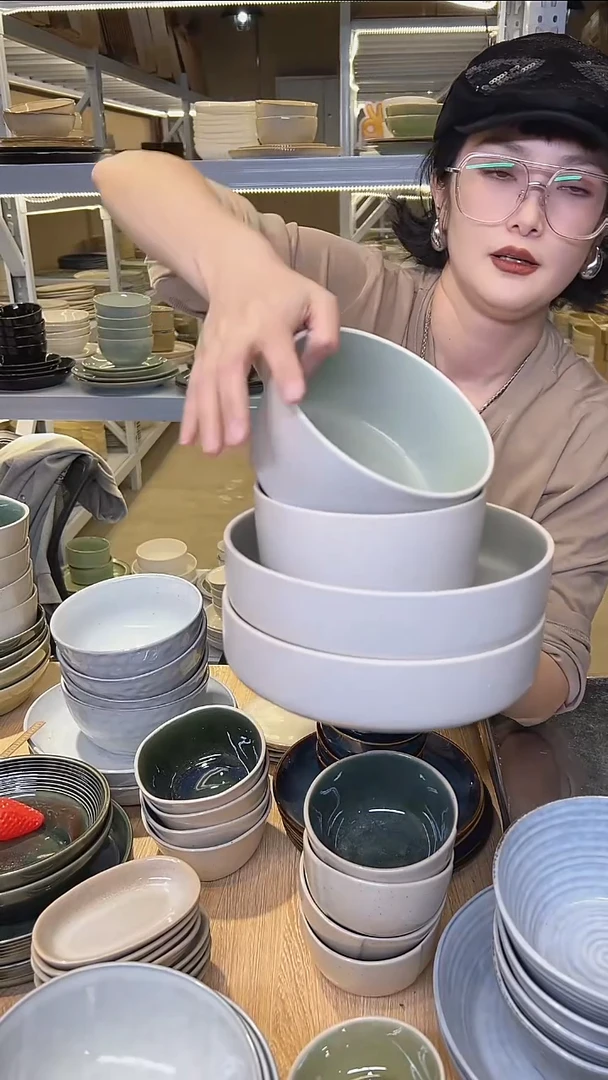 瓷251高温釉下彩陶瓷餐具默认微瑕