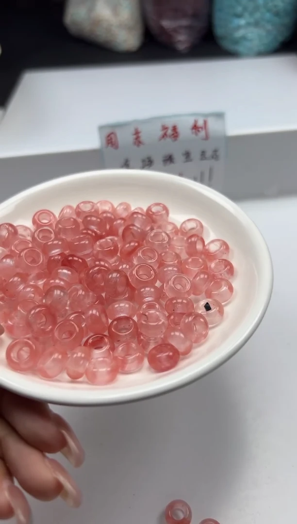 未镶嵌颈饰水晶w2971西瓜晶甜甜圈9mm*10颗