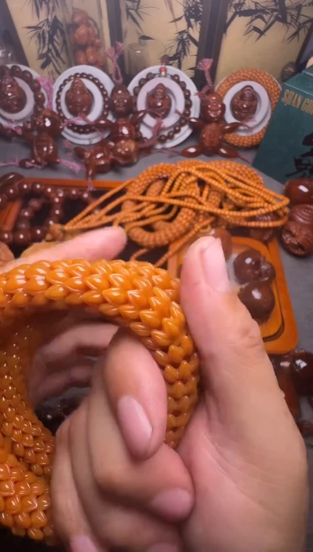 手串橄榄核猴头莲花