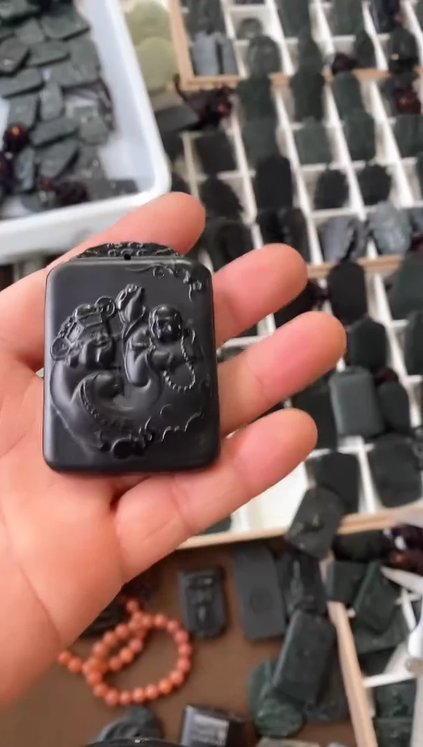 【闪购商品】和田玉吊坠(不含链)未镶嵌财富双全