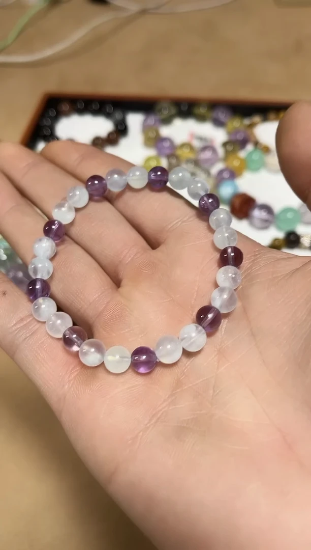 未镶嵌手链水晶24-38月光石设计款手链