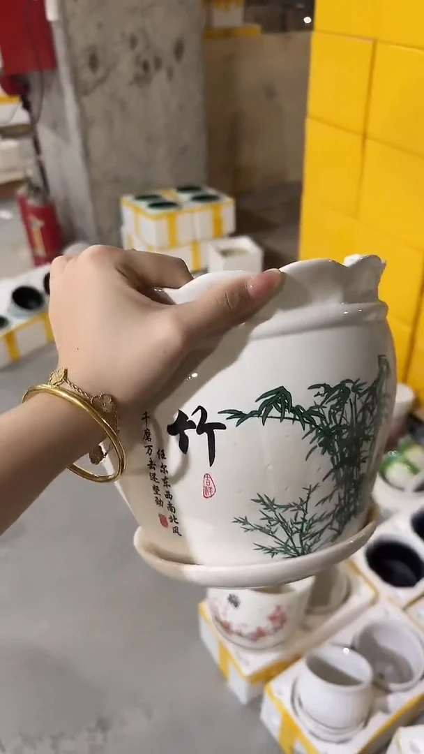 瑕疵陶瓷花盆+E64
