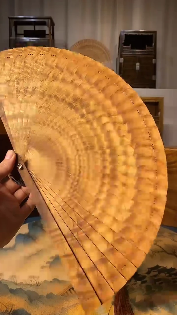 金丝楠帝王木苏扇22