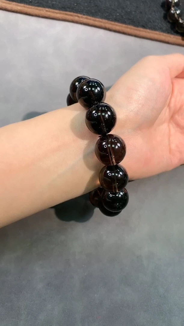 【闪购商品】烟晶手链未镶嵌39号茶水单圈17mm