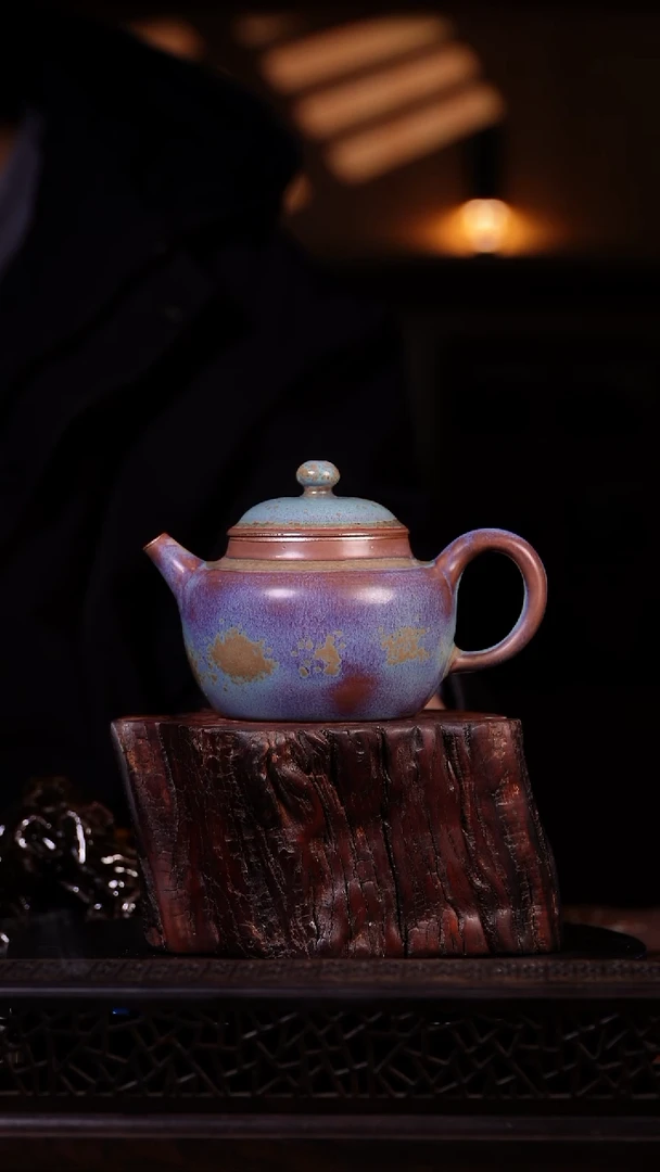 其他钧瓷钧窑瓷器钧窑瓷器德钟壶128*86*83mm/170ml