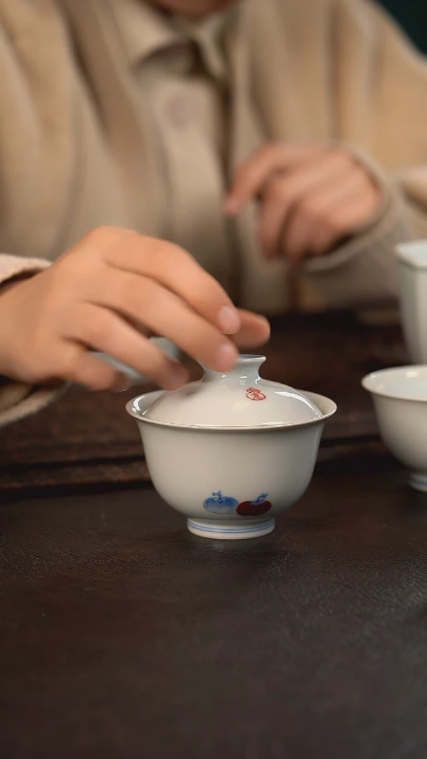 【闪购商品】杯聚澜堂事事如意大盖碗