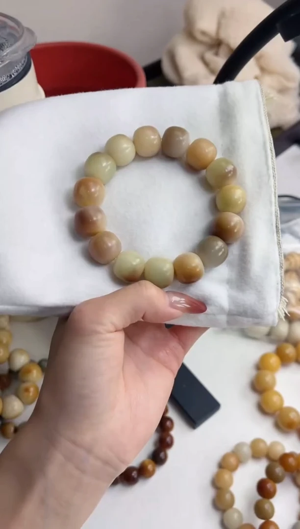 手串菩提根/象牙果g46紫美人干磨桶珠15*16mm手串