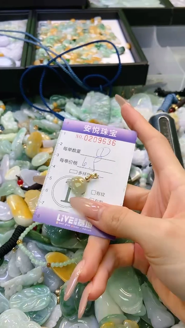 翡翠未镶嵌颈饰闪购0209636